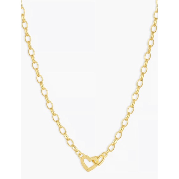 Gorjana NWT Parker Heart Necklace - Gold - Picture 5 of 9